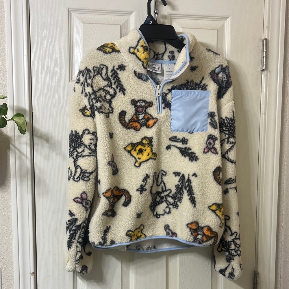 Winnie the Pooh pull over zip sweatshirt